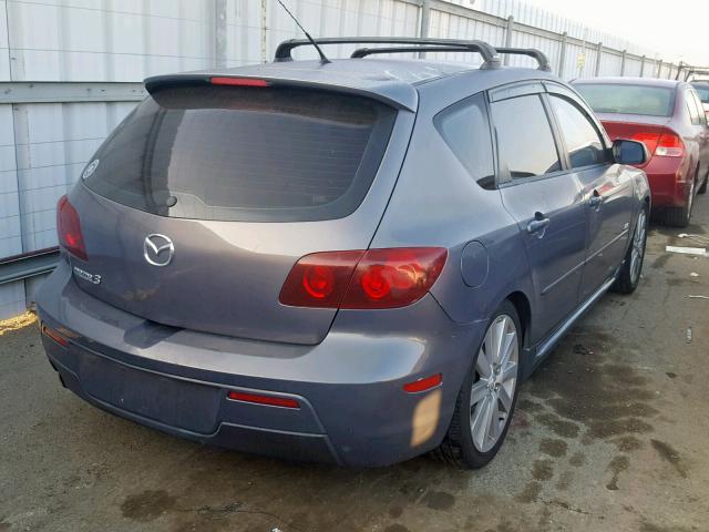 JM1BK144771653418 - 2007 MAZDA 3 HATCHBAC GRAY photo 4