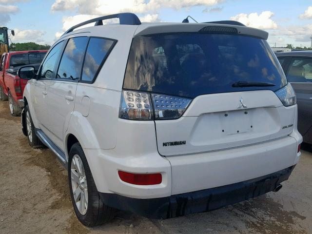 JA4AS3AW5AZ012302 - 2010 MITSUBISHI OUTLANDER WHITE photo 3