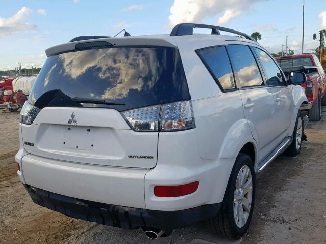 JA4AS3AW5AZ012302 - 2010 MITSUBISHI OUTLANDER WHITE photo 4