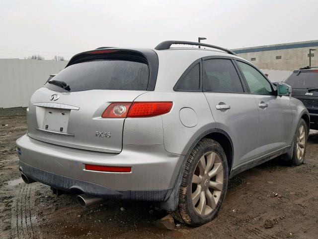 JNRBS08WX3X001261 - 2003 INFINITI FX45 GRAY photo 4