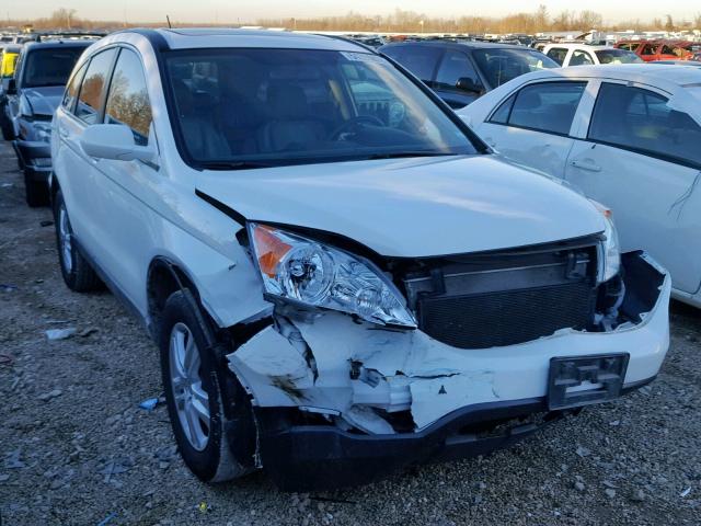 JHLRE3H70AC009747 - 2010 HONDA CR-V EXL WHITE photo 1