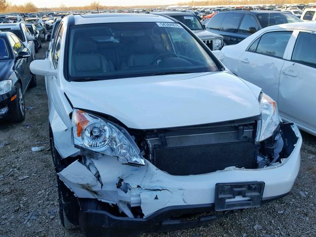 JHLRE3H70AC009747 - 2010 HONDA CR-V EXL WHITE photo 9