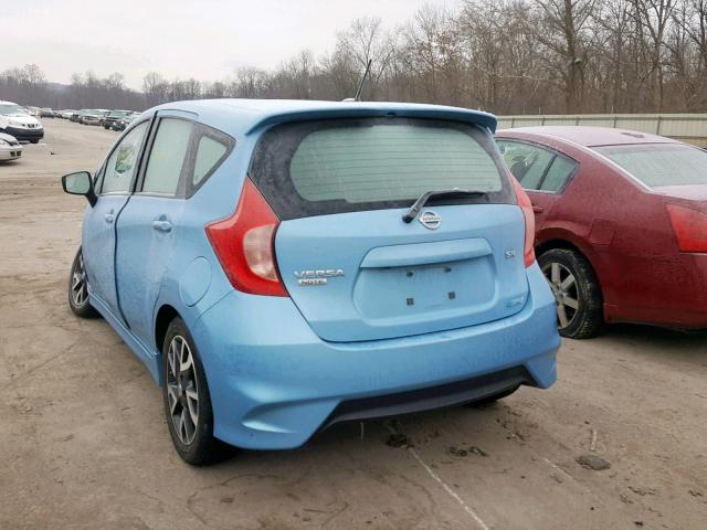 3N1CE2CP2FL388463 - 2015 NISSAN VERSA NOTE BLUE photo 3