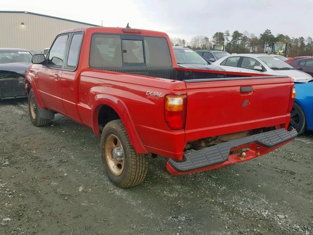 4F4YR16U62TM05233 - 2002 MAZDA B3000 CAB RED photo 3