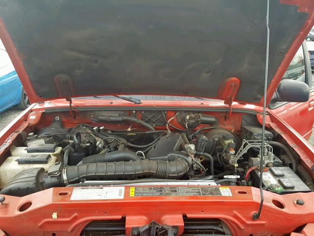 4F4YR16U62TM05233 - 2002 MAZDA B3000 CAB RED photo 7