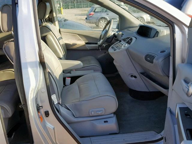 5N1BV28U66N108658 - 2006 NISSAN QUEST S SILVER photo 5