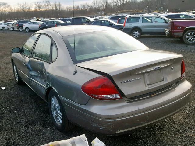 1FAFP56265A256369 - 2005 FORD TAURUS SEL BEIGE photo 3