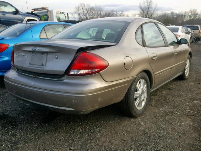 1FAFP56265A256369 - 2005 FORD TAURUS SEL BEIGE photo 4