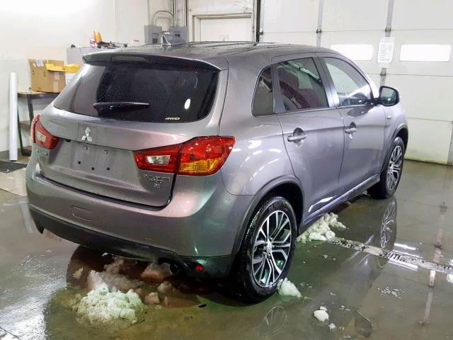 JA4AR3AW1HZ070378 - 2017 MITSUBISHI OUTLANDER GRAY photo 4