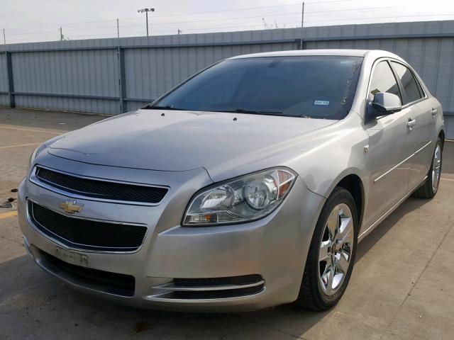 1G1ZH57B68F256858 - 2008 CHEVROLET MALIBU 1LT SILVER photo 2