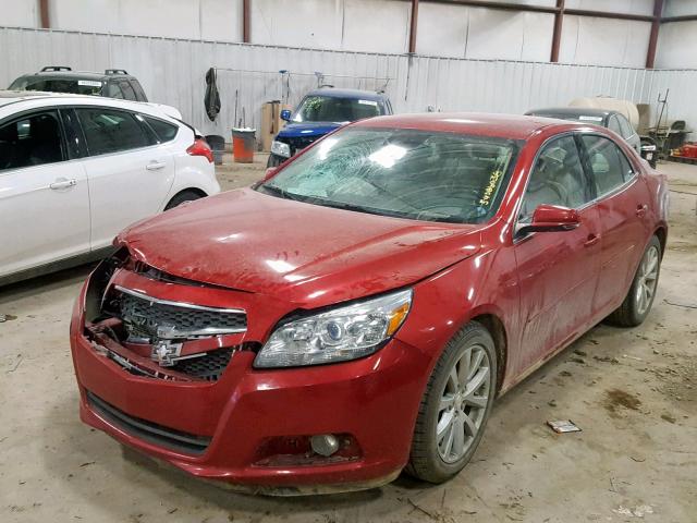 1G11G5SX9DF139773 - 2013 CHEVROLET MALIBU 3LT RED photo 2