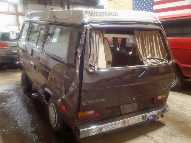 WV2ZB0255FH108992 - 1985 VOLKSWAGEN VANAGON CA BROWN photo 3