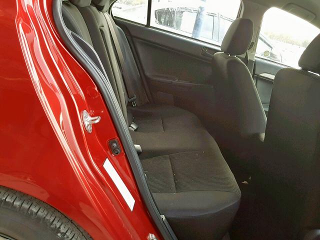 JA32U2FU7FU009569 - 2015 MITSUBISHI LANCER ES RED photo 6