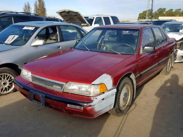 JH4KA4660KC019253 - 1989 ACURA LEGEND LL BURGUNDY photo 2