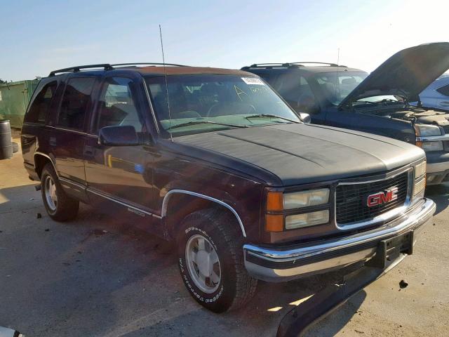 1GKEC13R1VJ707367 - 1997 GMC YUKON BURGUNDY photo 1