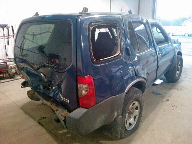 5N1DD28T43C645488 - 2003 NISSAN XTERRA XE BLUE photo 4