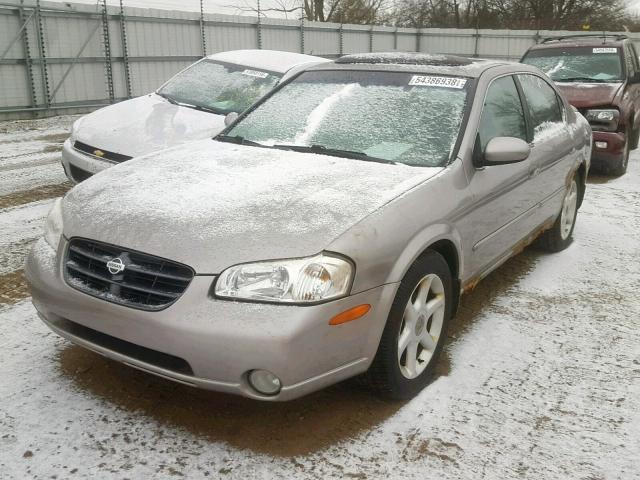 JN1CA31D71T814176 - 2001 NISSAN MAXIMA GXE GRAY photo 2