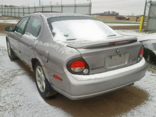 JN1CA31D71T814176 - 2001 NISSAN MAXIMA GXE GRAY photo 3