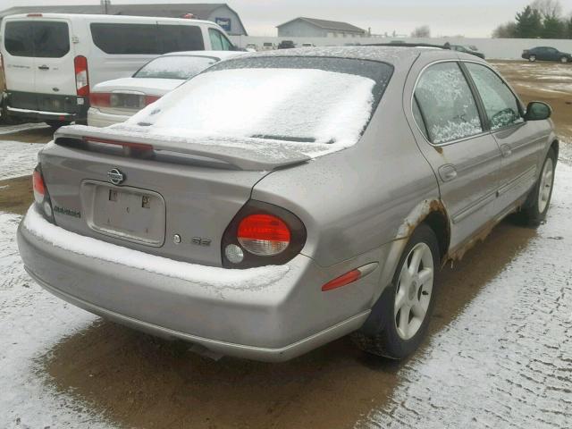 JN1CA31D71T814176 - 2001 NISSAN MAXIMA GXE GRAY photo 4