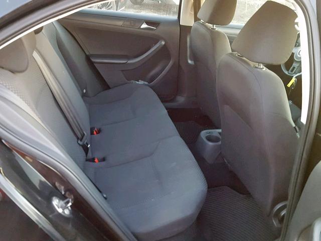 3VW1K7AJ8DM210084 - 2013 VOLKSWAGEN JETTA BASE BLACK photo 6