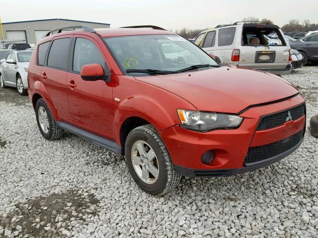 JA4AS2AW8AZ016080 - 2010 MITSUBISHI OUTLANDER RED photo 1