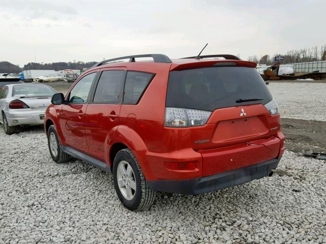 JA4AS2AW8AZ016080 - 2010 MITSUBISHI OUTLANDER RED photo 3