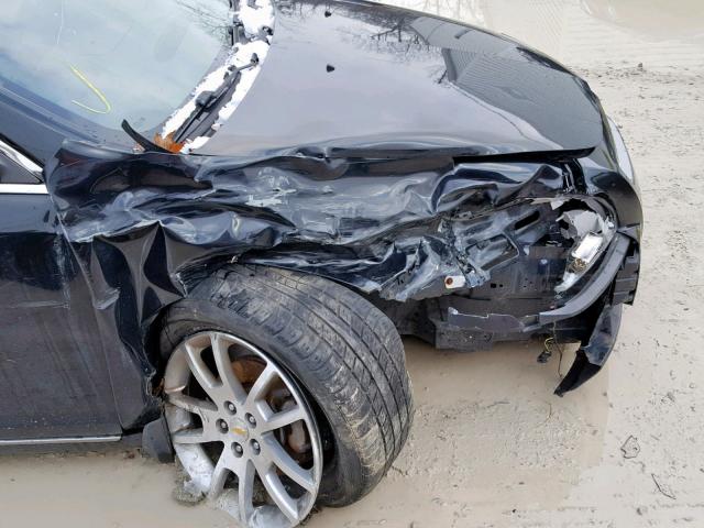 1G1ZE5E14BF126023 - 2011 CHEVROLET MALIBU LTZ შავი ფოტო 9