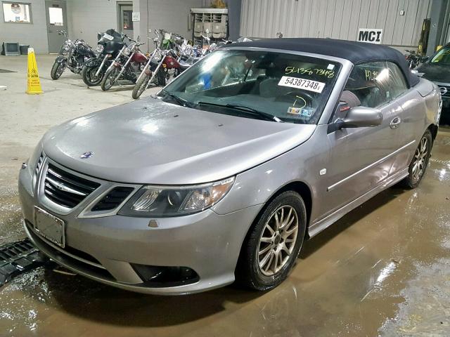 YS3FB79Y186001570 - 2008 SAAB 9-3 2.0T GRAY photo 2