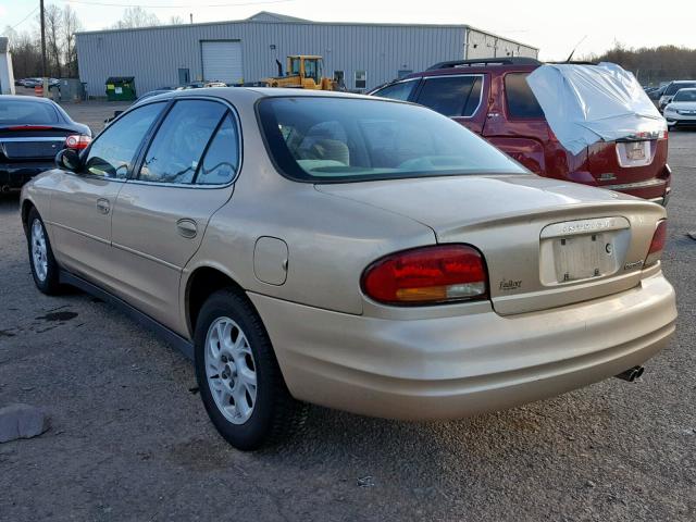 1G3WH52H4YF274068 - 2000 OLDSMOBILE INTRIGUE G GOLD photo 3