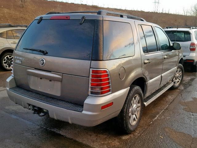 4M2ZU66K63ZJ21455 - 2003 MERCURY MOUNTAINEE TAN photo 4