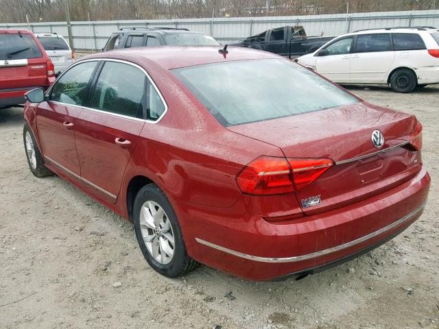 1VWAT7A33GC048384 - 2016 VOLKSWAGEN PASSAT S MAROON photo 3