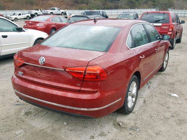 1VWAT7A33GC048384 - 2016 VOLKSWAGEN PASSAT S MAROON photo 4