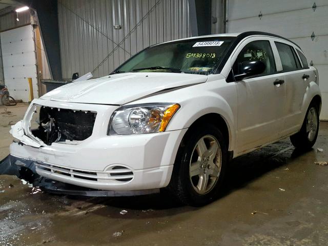 1B3HB48B38D788448 - 2008 DODGE CALIBER SX WHITE photo 2