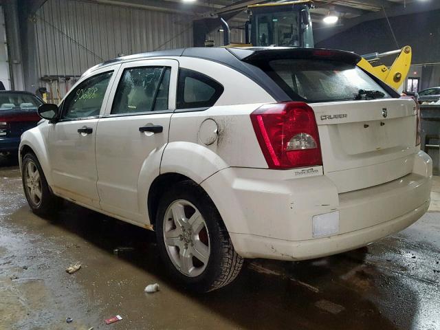 1B3HB48B38D788448 - 2008 DODGE CALIBER SX WHITE photo 3