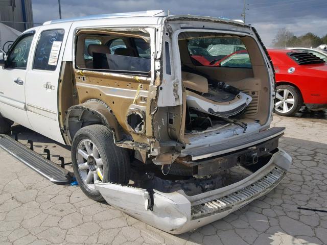 1GKFK66888J219755 - 2008 GMC YUKON XL D WHITE photo 9