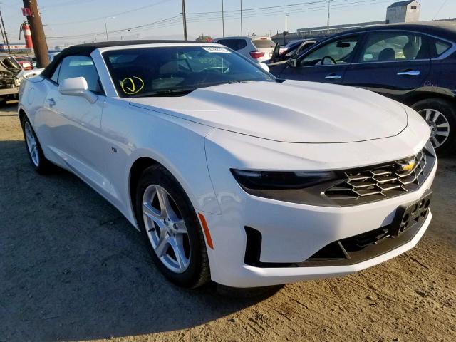 1G1FB3DX2K0149616 - 2019 CHEVROLET CAMARO LS WHITE photo 1