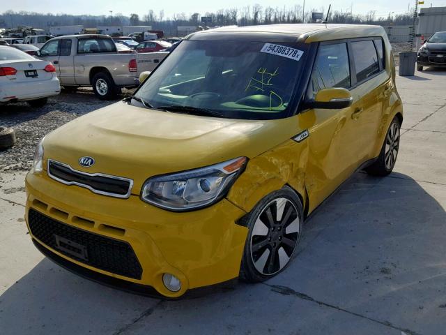 KNDJX3A51E7010580 - 2014 KIA SOUL ! YELLOW photo 2