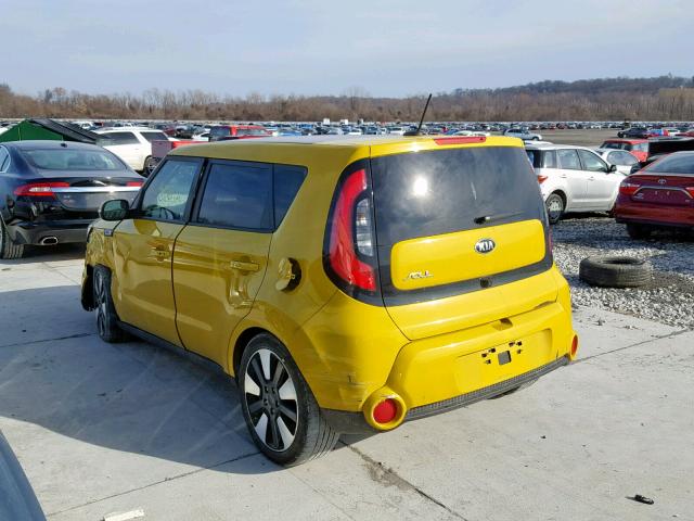 KNDJX3A51E7010580 - 2014 KIA SOUL ! YELLOW photo 3