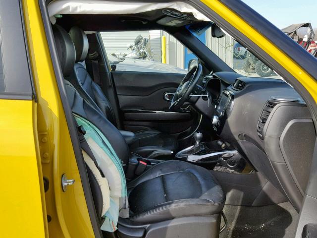 KNDJX3A51E7010580 - 2014 KIA SOUL ! YELLOW photo 5