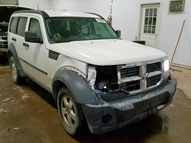 1D8GU28K68W216143 - 2008 DODGE NITRO SXT WHITE photo 1