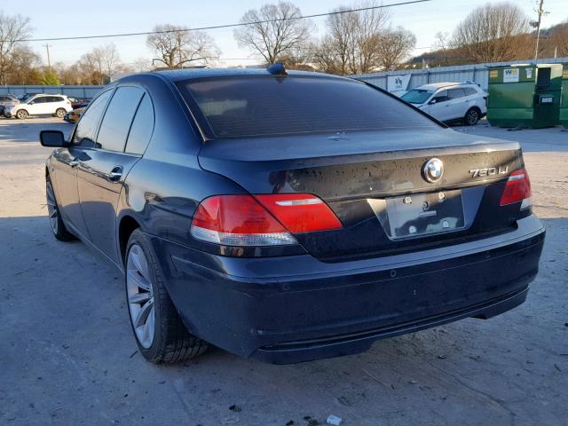 WBAHN83507DT75445 - 2007 BMW 750 BLACK photo 3