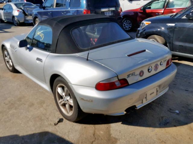 WBACH9346YLF90045 - 2000 BMW Z3 2.3 SILVER photo 3