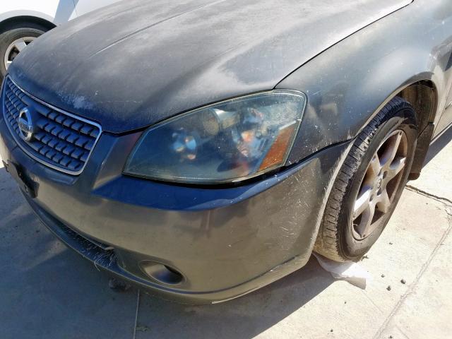 1N4BL11E25C199712 - 2005 NISSAN ALTIMA SE GRAY photo 9