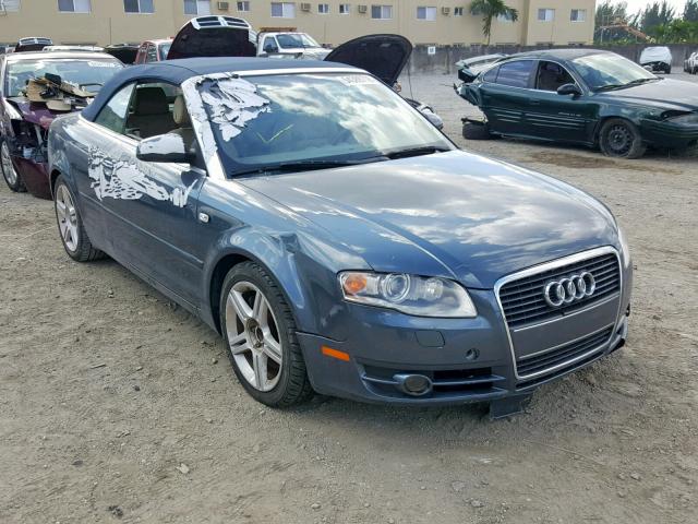 WAUAF48H58K005521 - 2008 AUDI A4 2.0T CA BLUE photo 1