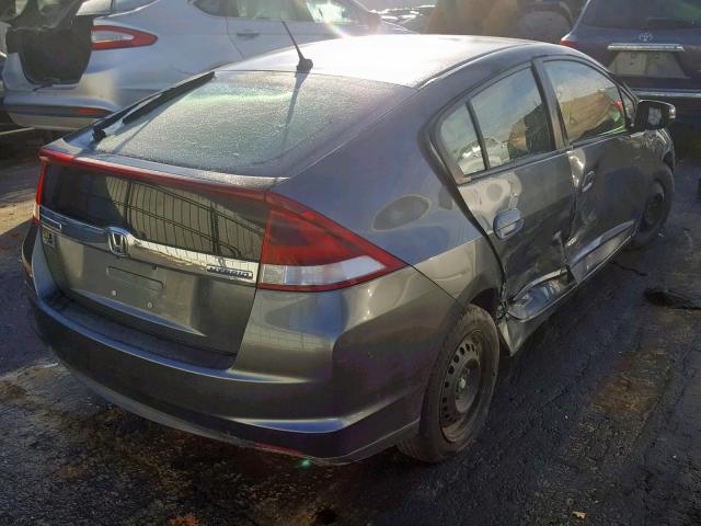 JHMZE2H38CS005411 - 2012 HONDA INSIGHT SILVER photo 4