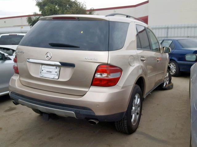 4JGBB86E56A024605 - 2006 MERCEDES-BENZ ML 350 GOLD photo 4