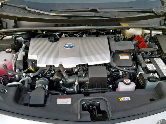 JTDKARFP1J3076521 - 2018 TOYOTA PRIUS PRIM ვერცხლისფერი ფოტო 7