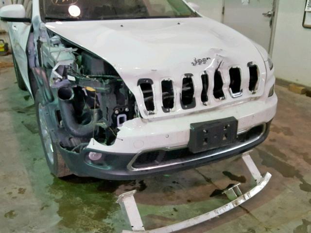 1C4PJMDS5EW216641 - 2014 JEEP CHEROKEE L WHITE photo 9