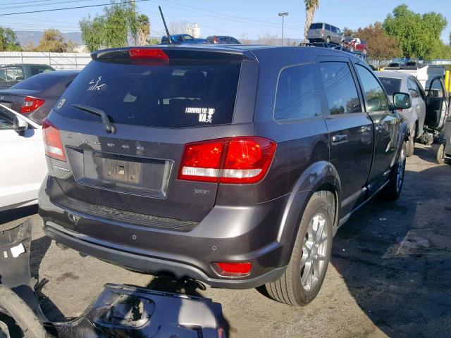 3C4PDCEG8HT582244 - 2017 DODGE JOURNEY GT GRAY photo 4