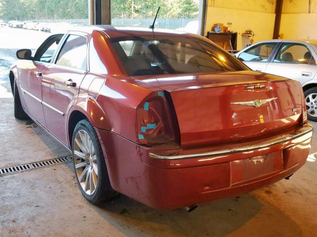 2C3LA63H28H126290 - 2008 CHRYSLER 300C RED photo 3